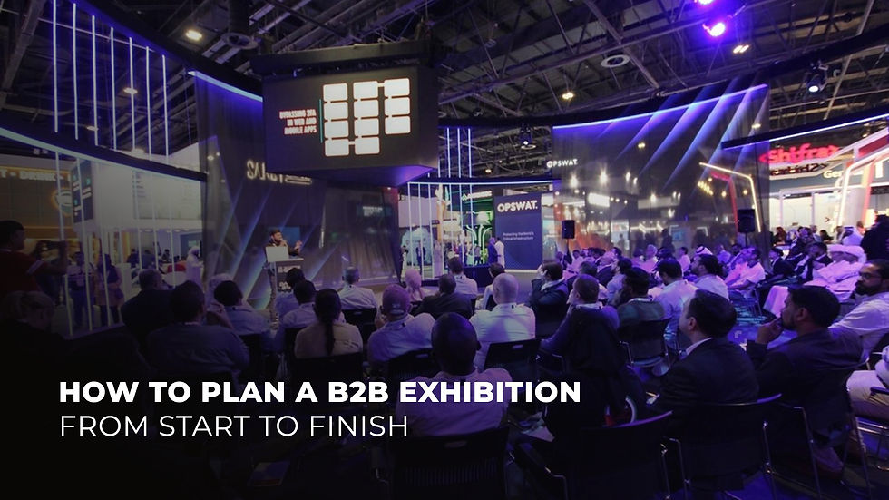 Learn how to plan a successful B2B exhibition from start to finish, including strategy, budgeting, venue selection, exhibition branding, stall design, lead generation, technology, logistics and post-event follow-up.