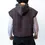 Thumbnail: A back view of the sleeveless Rogue Shell, featuring an oversized hood with contrasting orange detail.