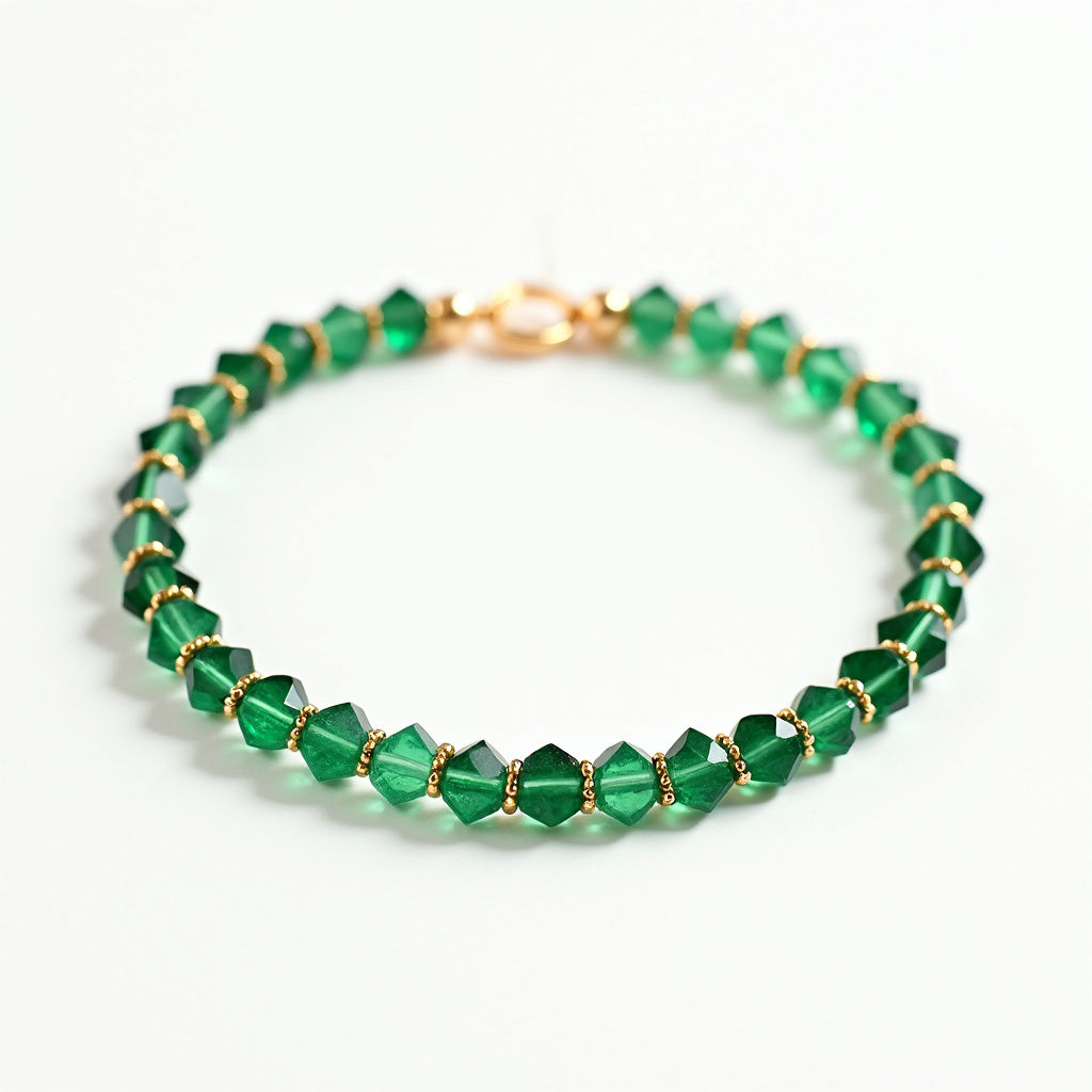 Emerald Beaded Bracelet