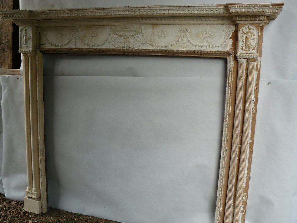 Thumbnail: Large Regency Wooden Fireplace