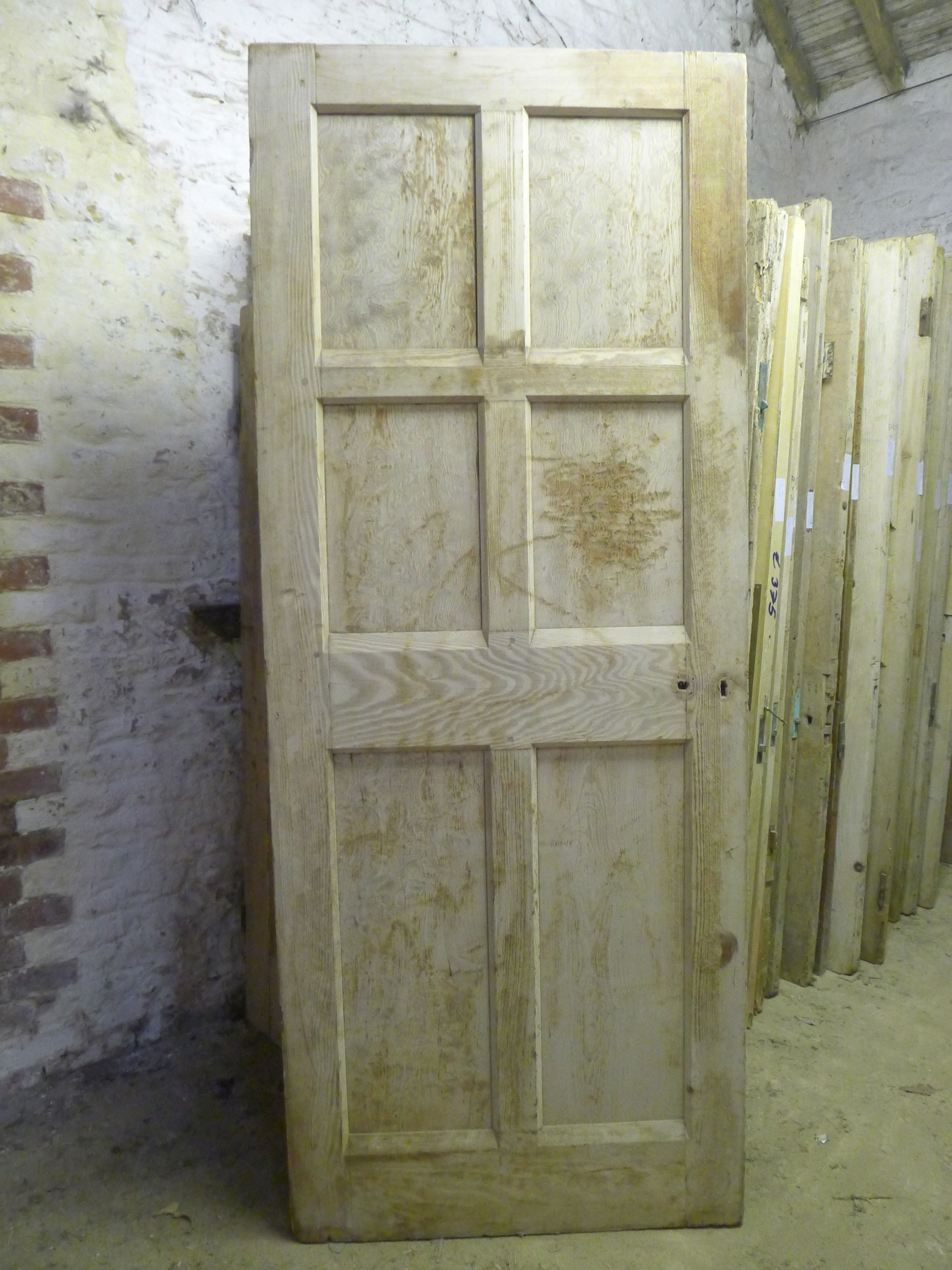 Plain Victorian Pitch Pine Door