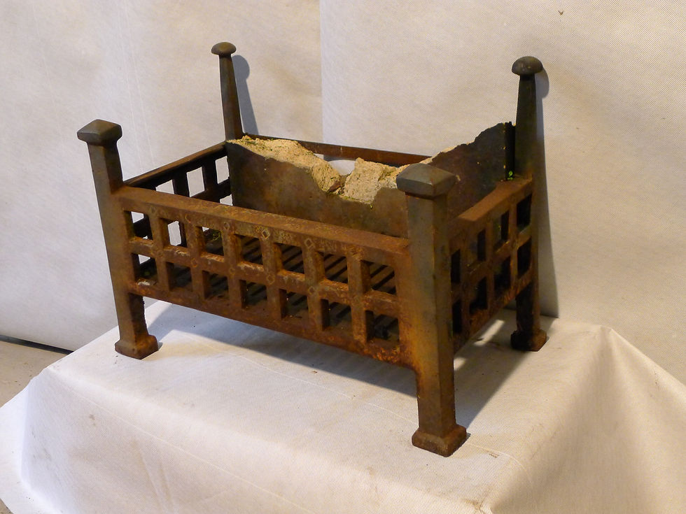 Thumbnail: Iron Dog Grate with Portcullis Type Sides