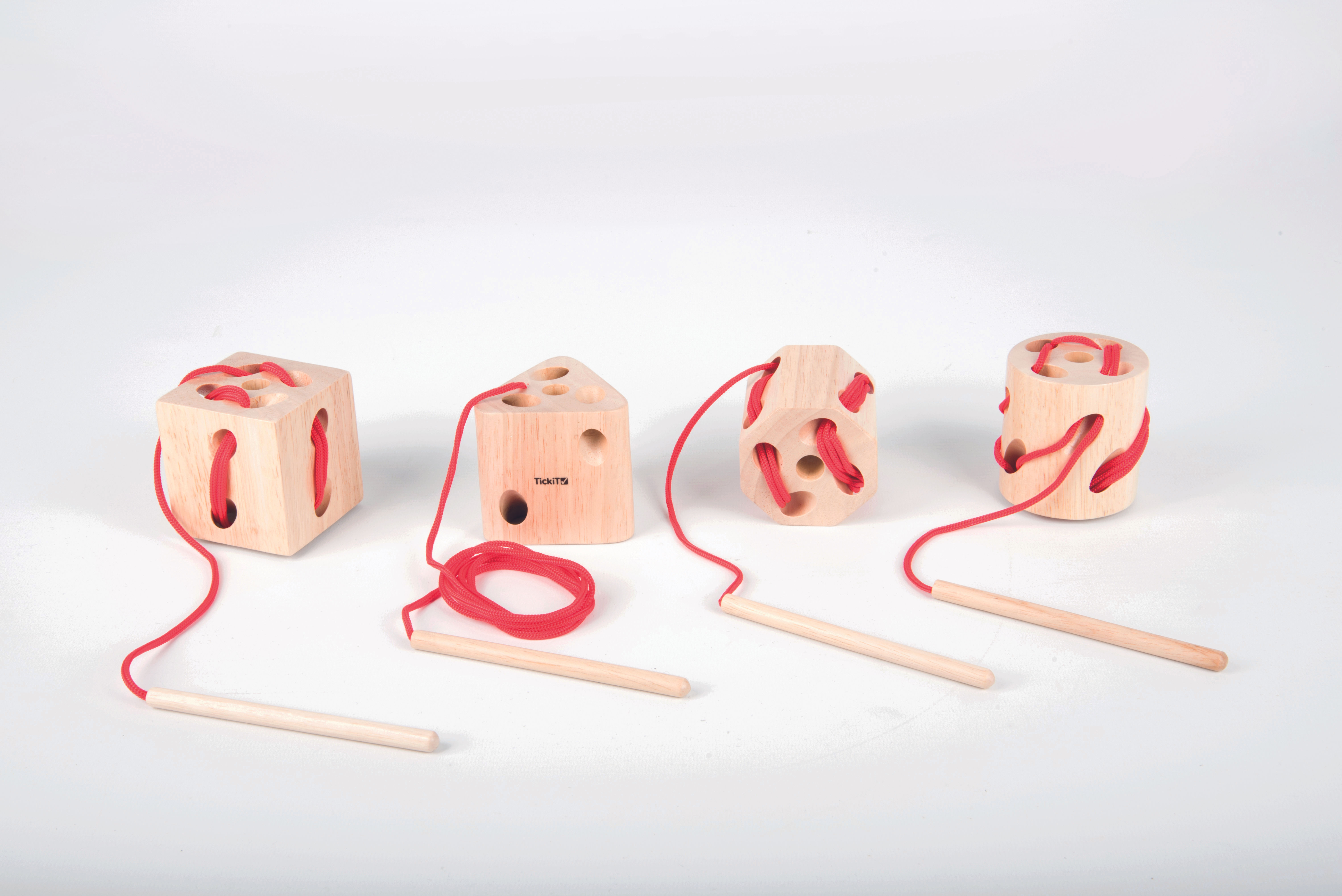 Wooden Lacing Shapes