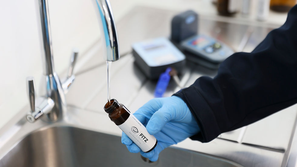 Lab analyst at an instrument