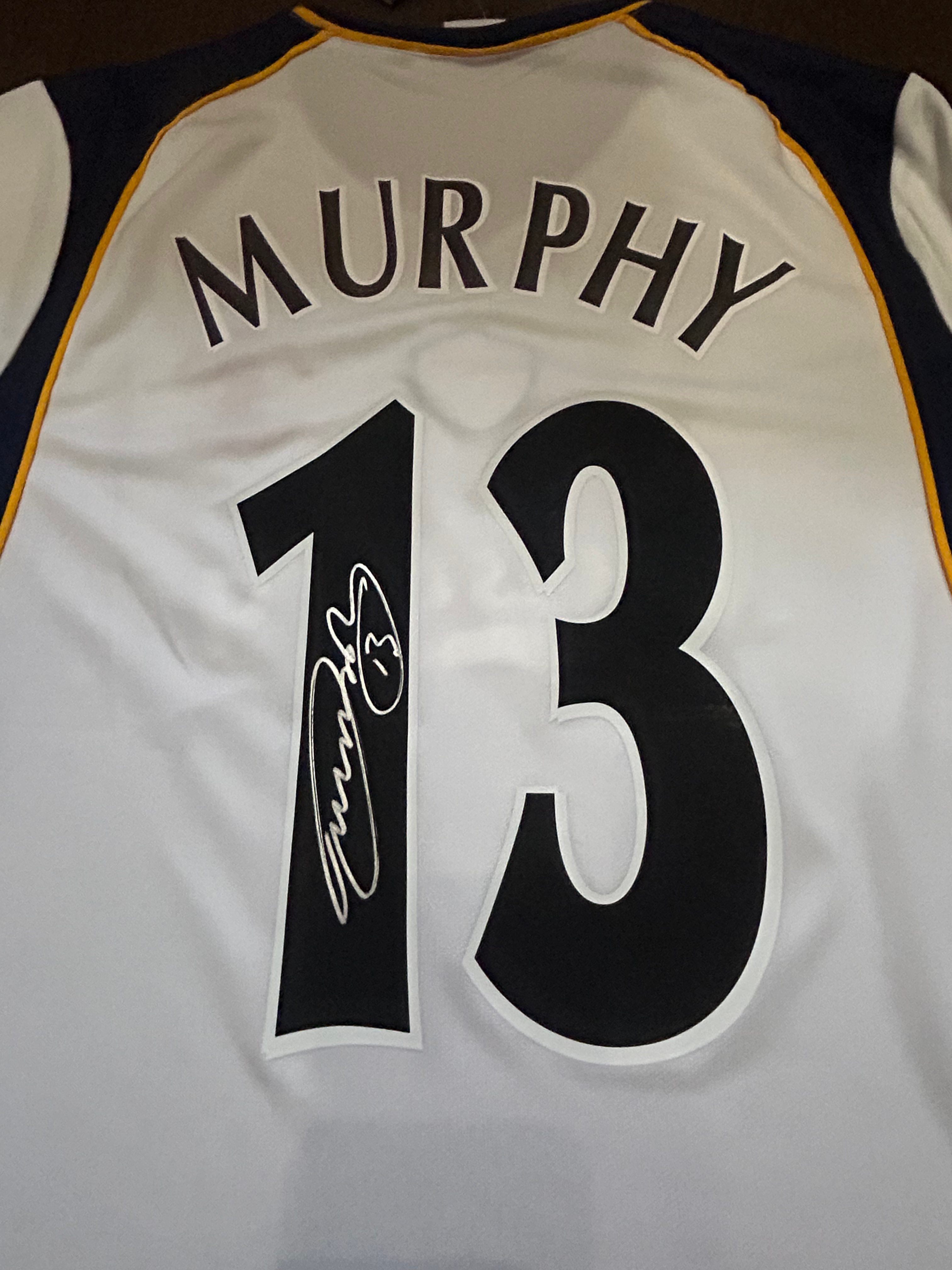 Danny Murphy signed Liverpool 2001 super cup final shirt