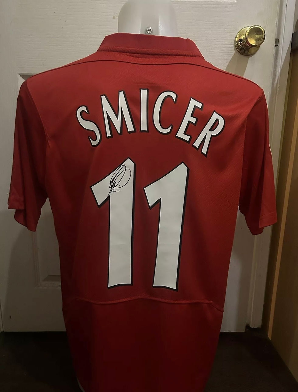 Vladimir Smicer Signed Liverpool 2005 Champions league final shirt