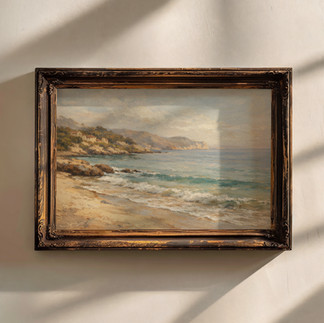 Oil Painting Shore Art 