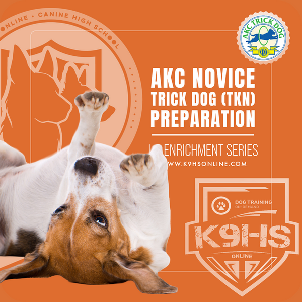 AKC Novice Trick Dog TKN Preparation Course | k9HS Online