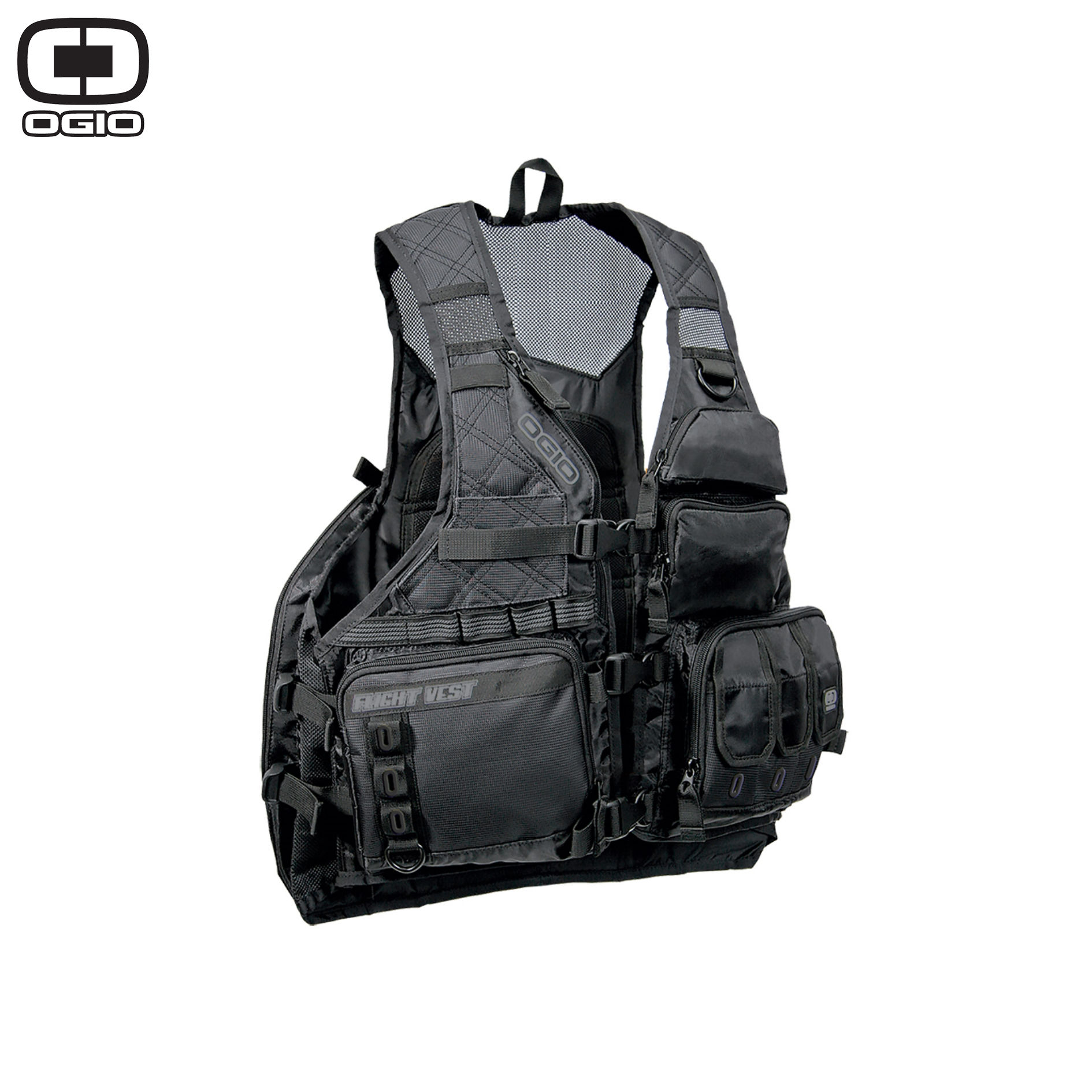 OGIO MX FLIGHT VEST STEALTH - וסט לטייס\רוכב כולל שקית שתייה