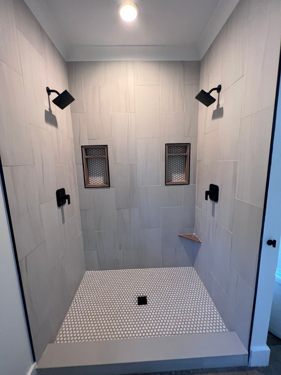 Custom His & Hers Shower