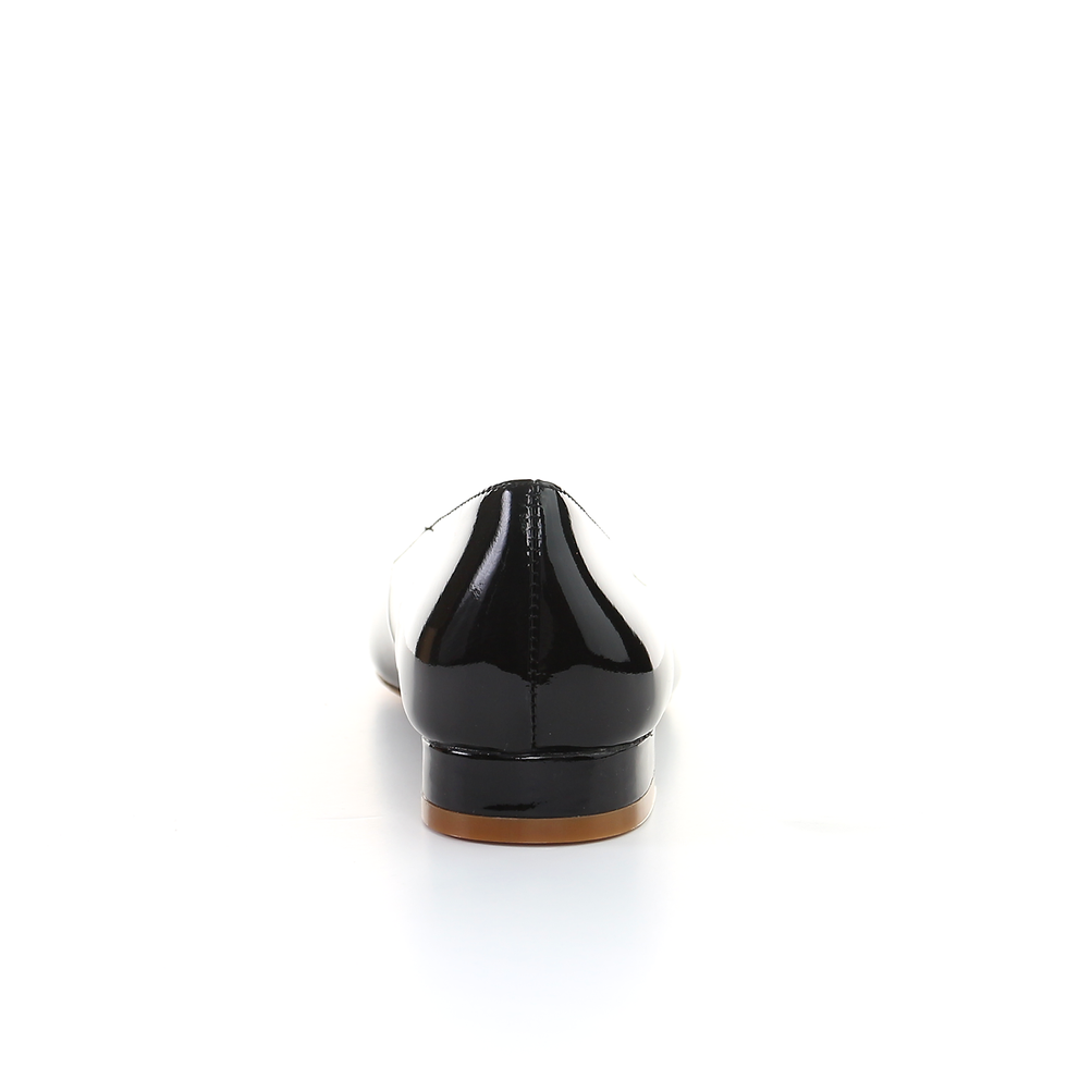Thumbnail: Leather Square Toe Ballerina