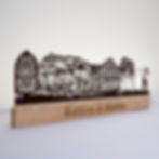 Metallbild, Wandbild mit Beleuchtung, Blechbild, Silhouettenbild LED, Klausumzug Küssnacht Tradition, personalisierbar