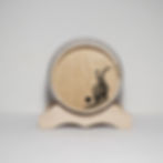 Holzfass Eiche mit Lasergravur, Wunschmotiv, personalisierbar, Geschenkidee, Fotogravur