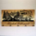 Metallbild, Wandbild mit Beleuchtung, Blechbild, Silhouettenbild LED, Scania LKW, Lastwagen, Geschenkidee personalisierbar