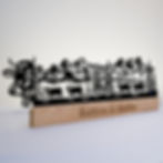 Metallbild, Wandbild mit Beleuchtung, Blechbild, Silhouettenbild LED, Alpabzug Silhouette, personalisierbar Geschenkidee