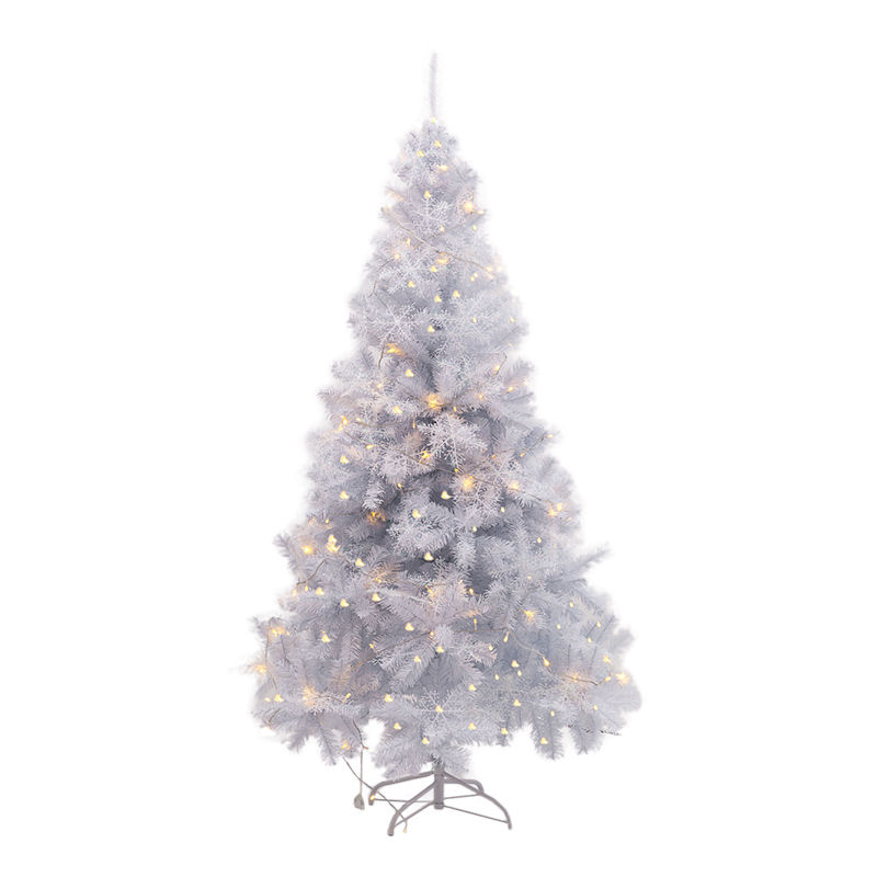 Thumbnail: White Christmas Tree Artificial Xmas tree With LED light Snowflake ornaments