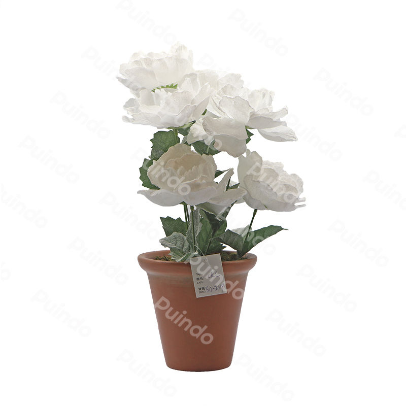 Miniature : Artificial Plant Potted Flower Bonsai for Indoor Desktop Home Decor