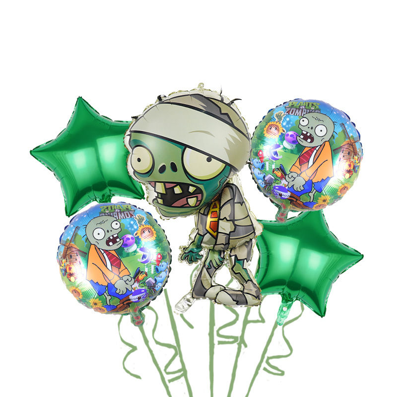 Thumbnail: New Green Zombie Aluminum Balloon Set for Zombie Theme Party Children Birthday P