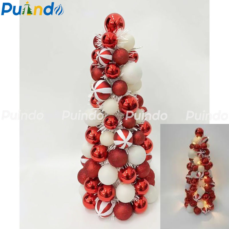 Miniature : Candy cane Christmas Ball tree
