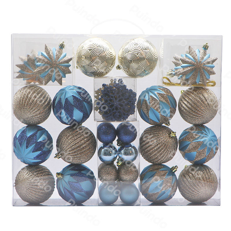 Thumbnail: High quality 48PCS Customized Chrismtas ornaments Bauble Xmas ball set