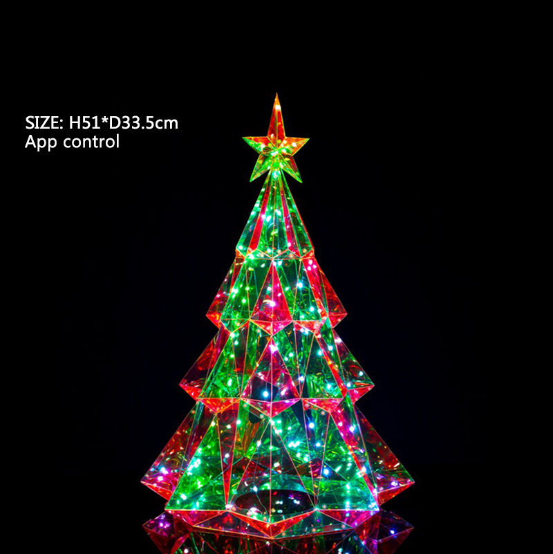 Thumbnail: App remote Lighting Christmas Tree Colorful Led Glowing Xmas tree