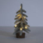 Mini Flocked Xmas tree decoration with Led Lighting Tabletop Christmas Tree