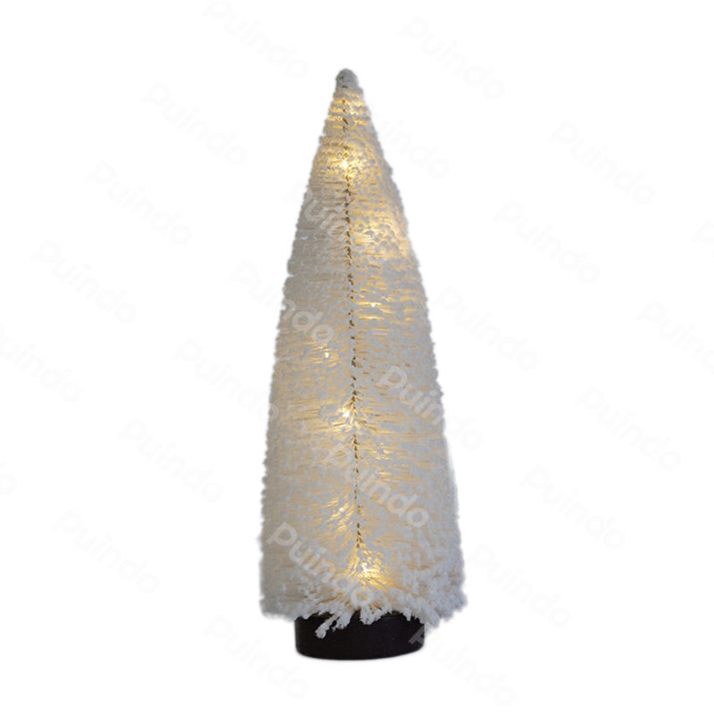 Miniatura: Mini Flocked Xmas tree decoration with Led Lighting Tabletop Christmas Tree