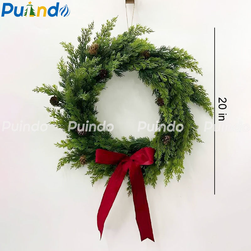20Inch Artificial Christmas Wreath