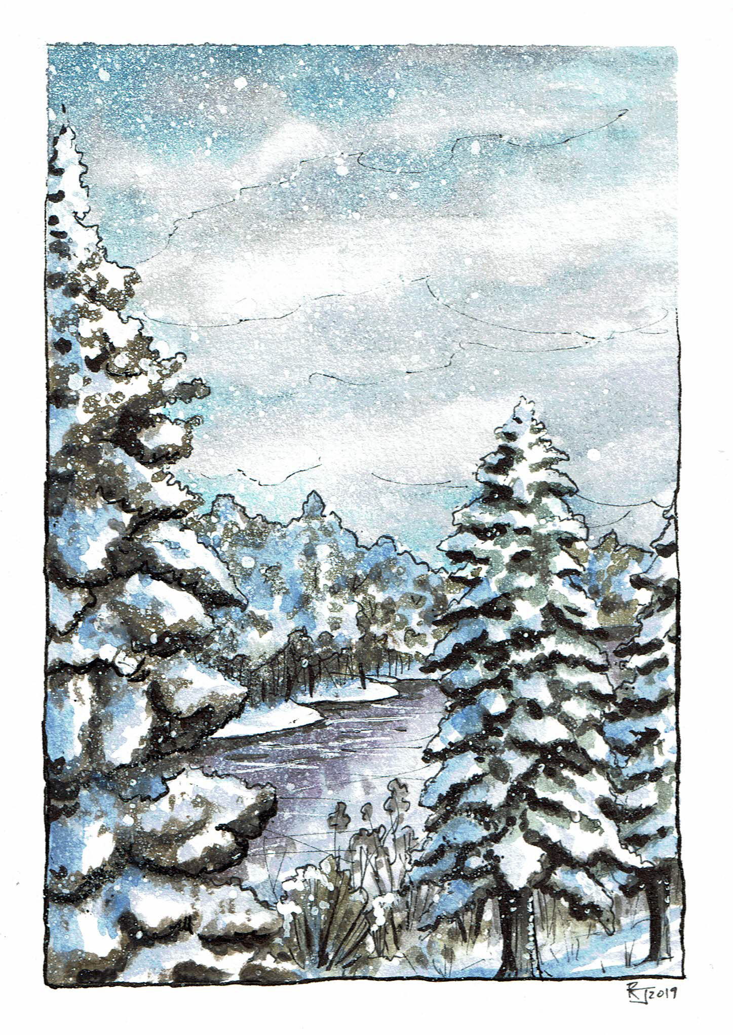 Winter Pines #1