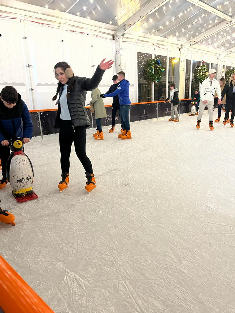 Then you can't lie to yourself anymore, and the world knows you can't ice skate.
