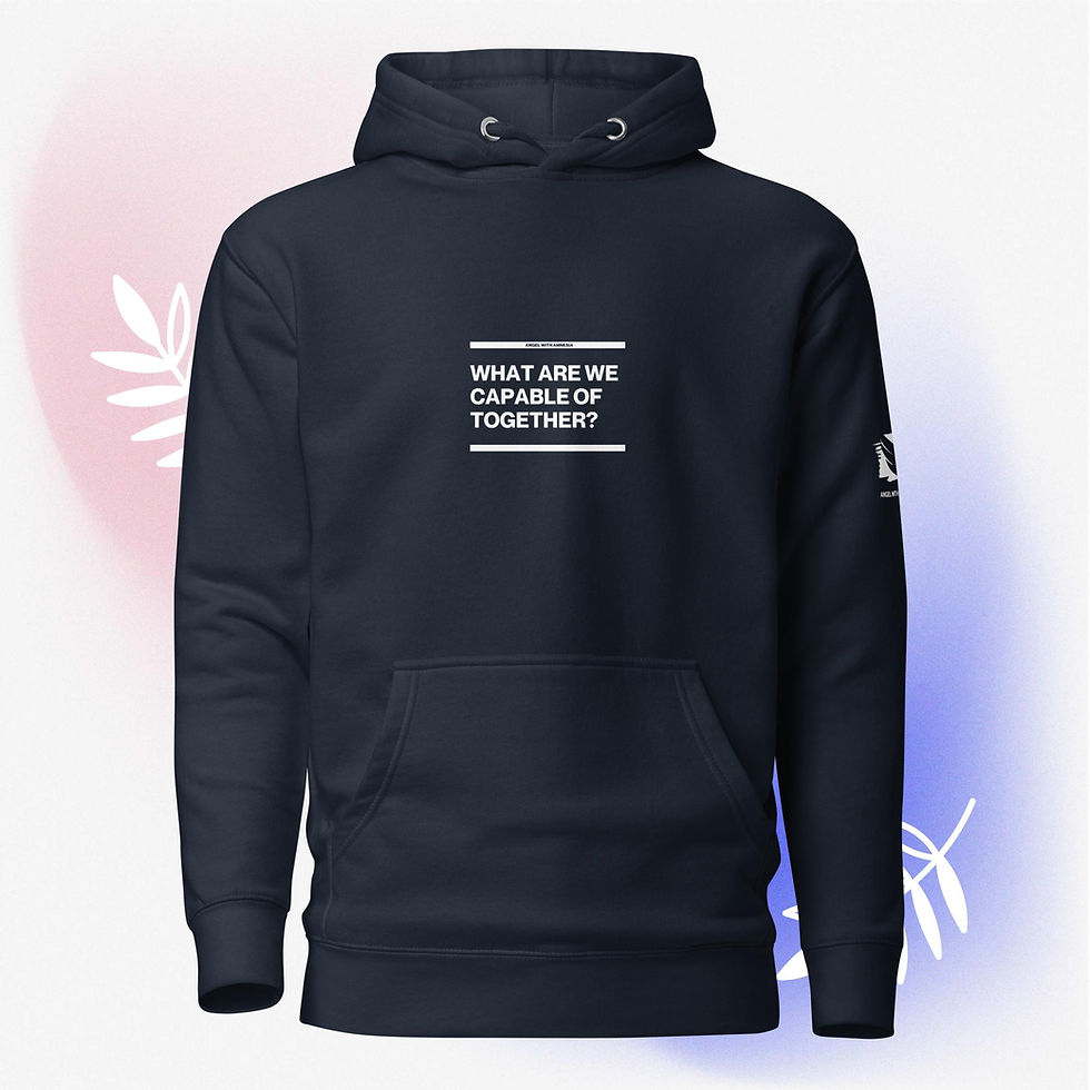 Thumbnail: "What Are We Capable of Together?" Unisex Hoodie