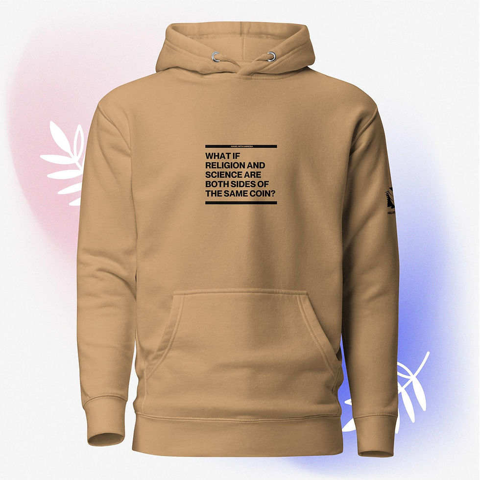 Miniatura: "What If Religion and Science Are Both Sides of the Same Coin?" Unisex Hoodie