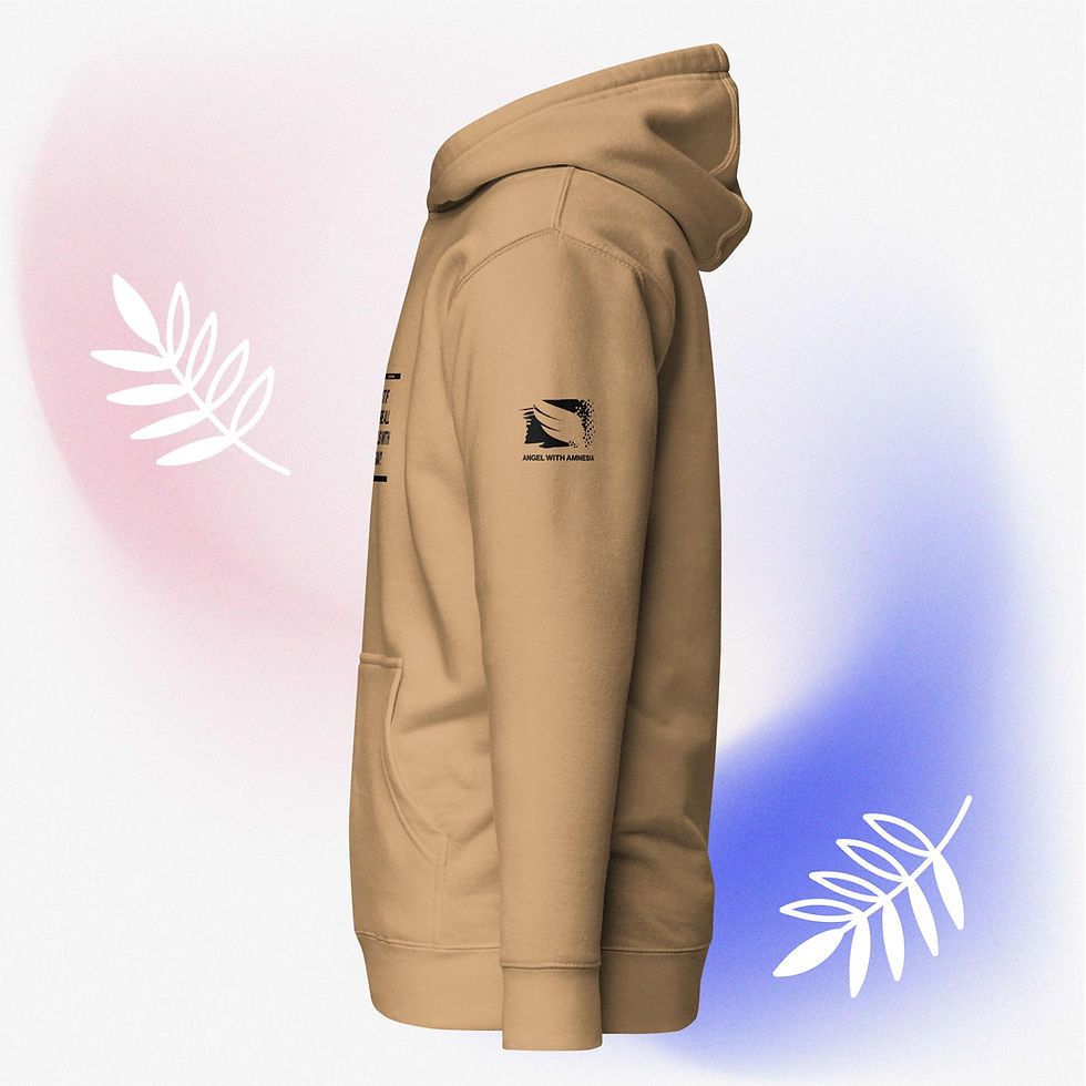 Miniatura: "What If We Are All Angels with Amnesia?" Unisex Hoodie