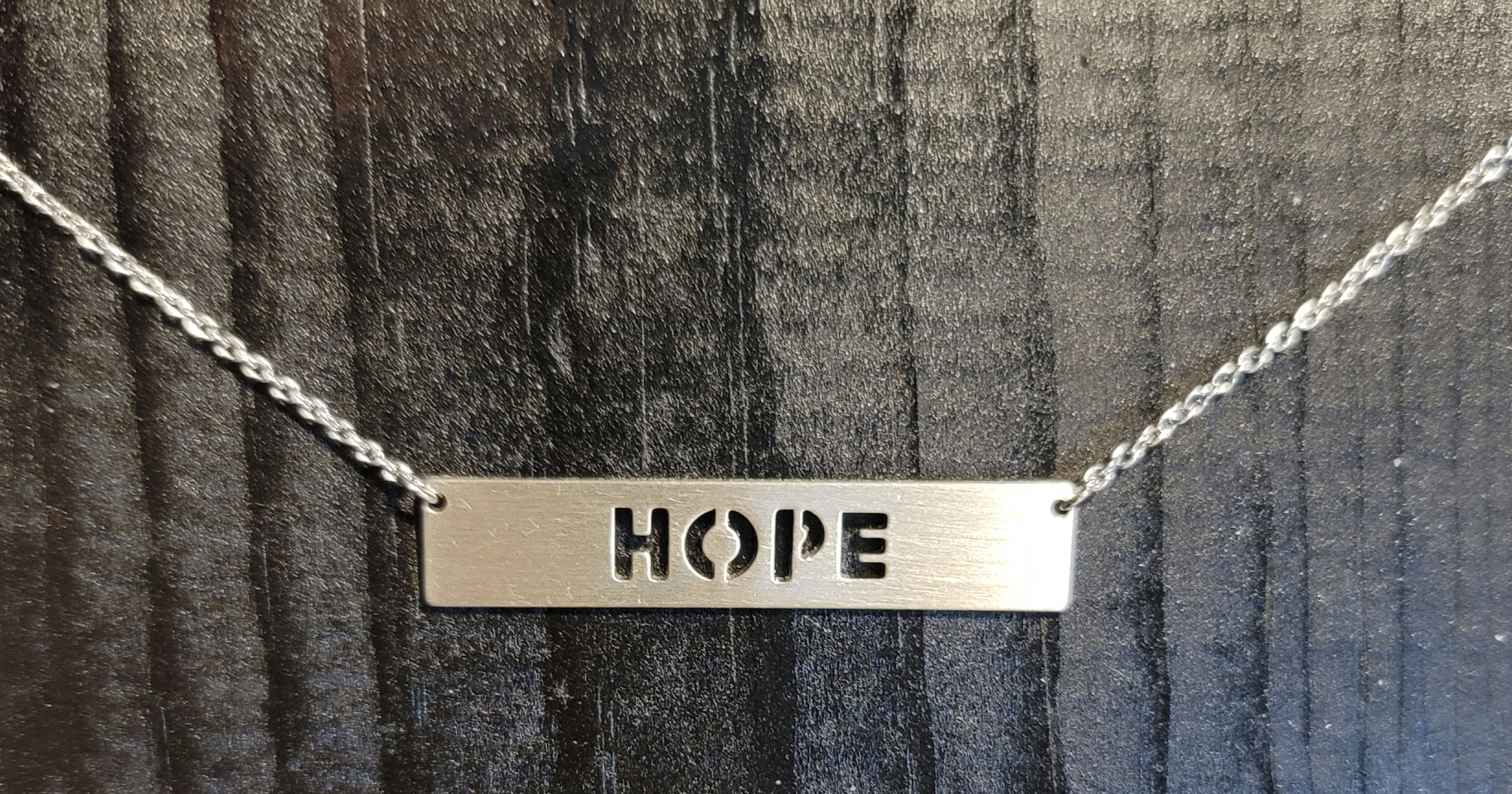 Cutout HOPE Necklace