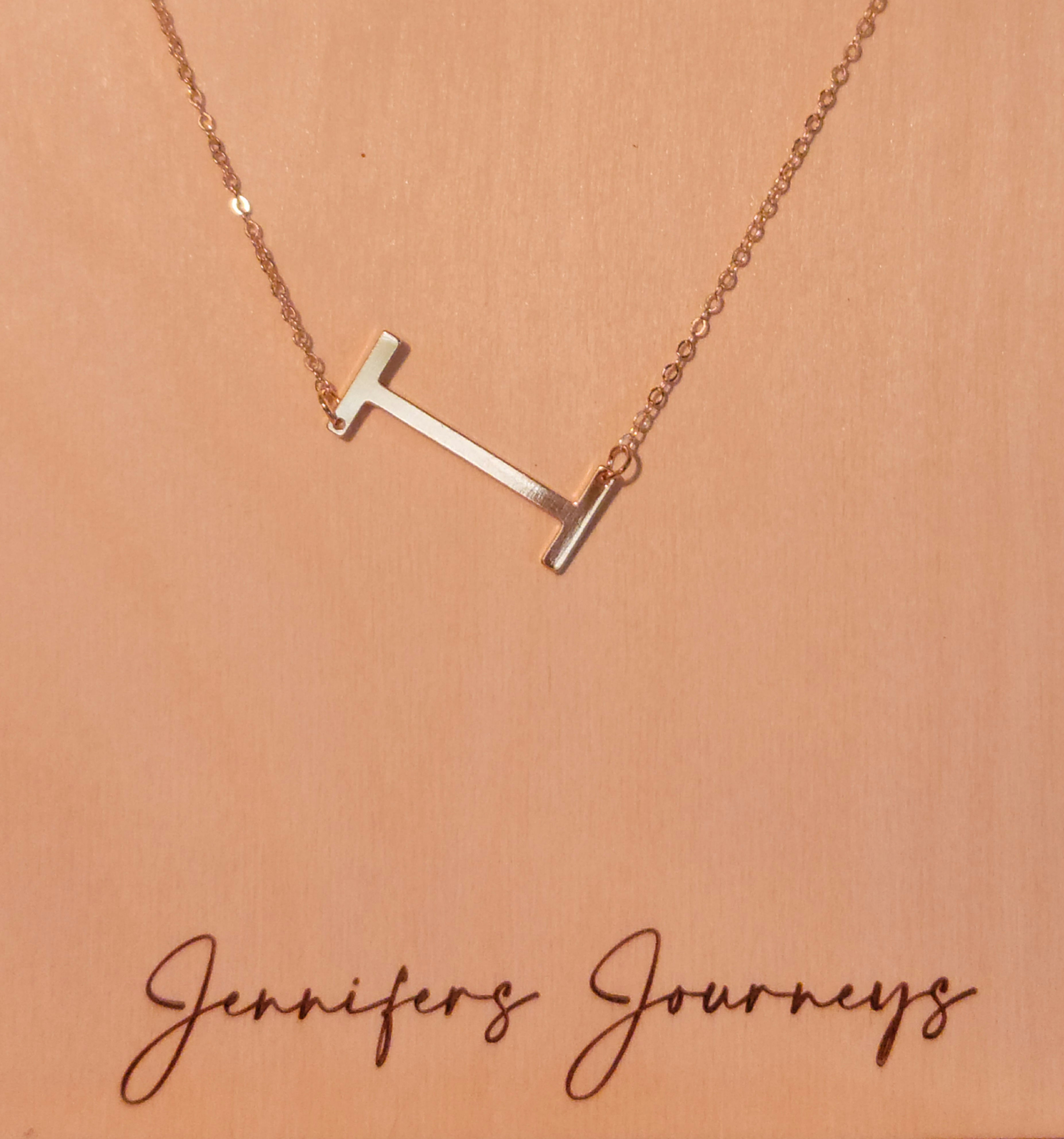 Big Initial Necklace-I