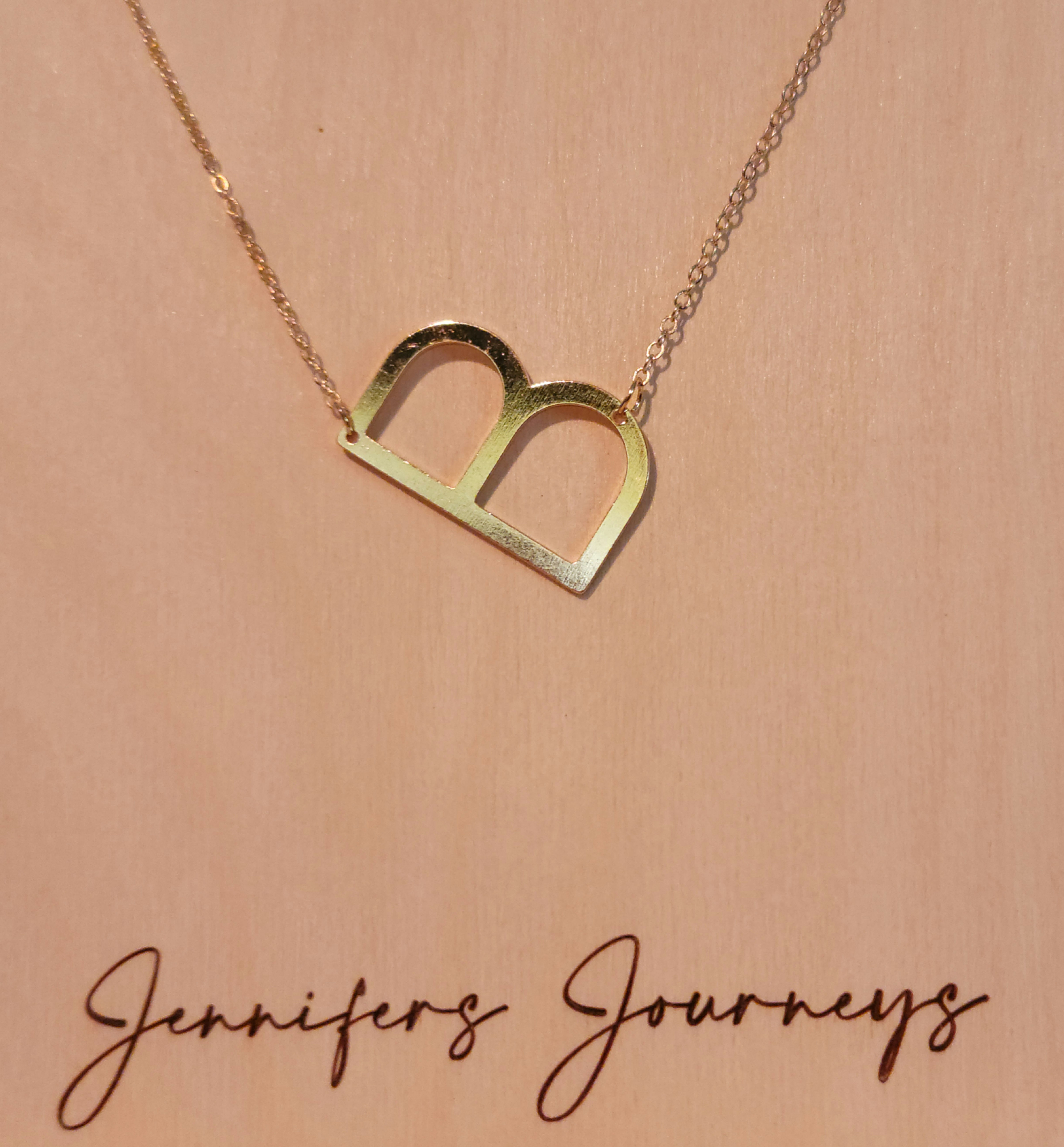 Big Initial Necklace-B