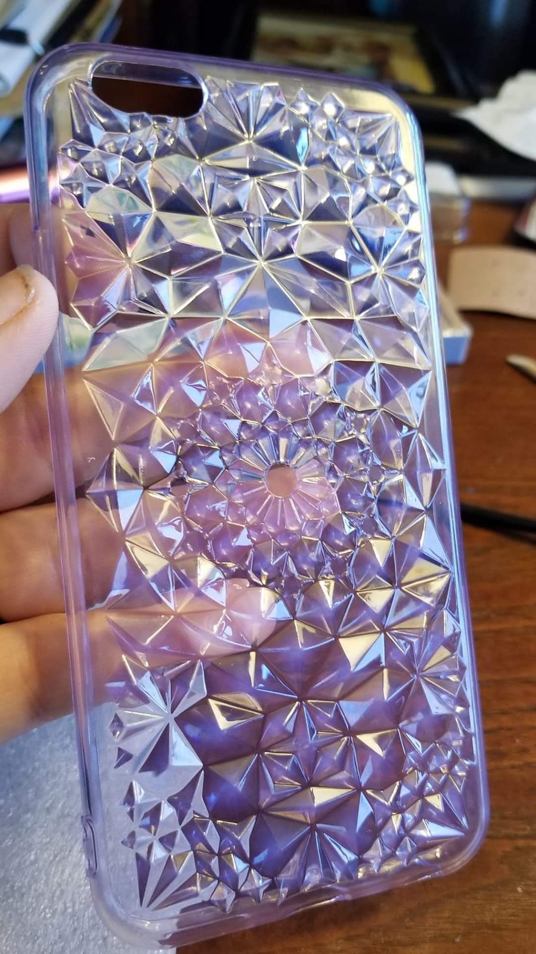 iPhone 6s Purple "Crystals" Case