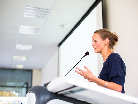 Woman Giving Speech