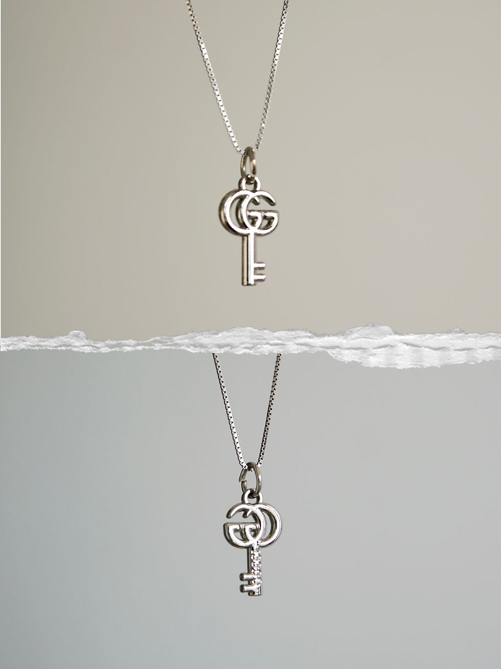 섬네일: 𝗚𝘂𝗰𝗰𝗶 𝗠𝗶𝗻𝗶 𝗚𝗚 𝗞𝗲𝘆 𝗻𝗲𝗰𝗸𝗹𝗮𝗰𝗲（Silver)