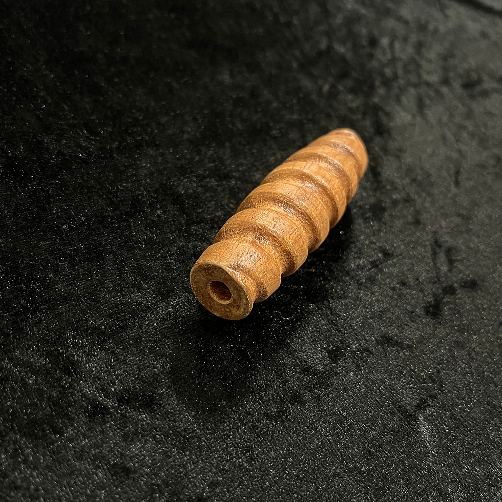 Miniature : poignée rapière escrime artistique mousquetaire bois torsade dague pièce détachée
