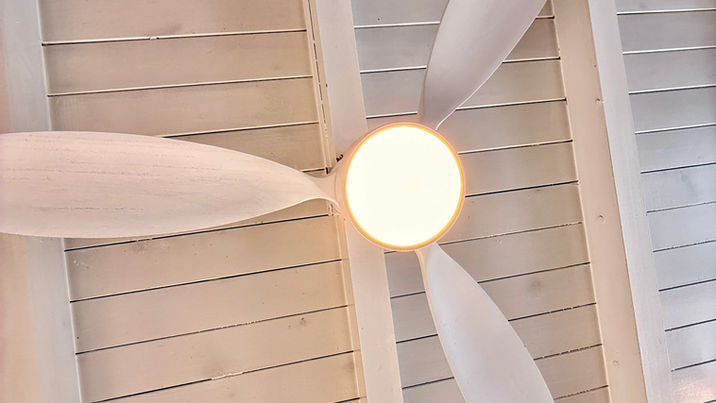 Coastal Beamed Ceiling Detail