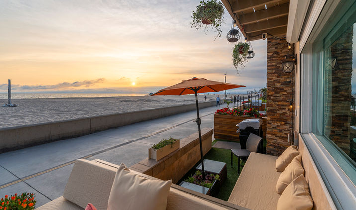 Ocean front patio for your enjoyment