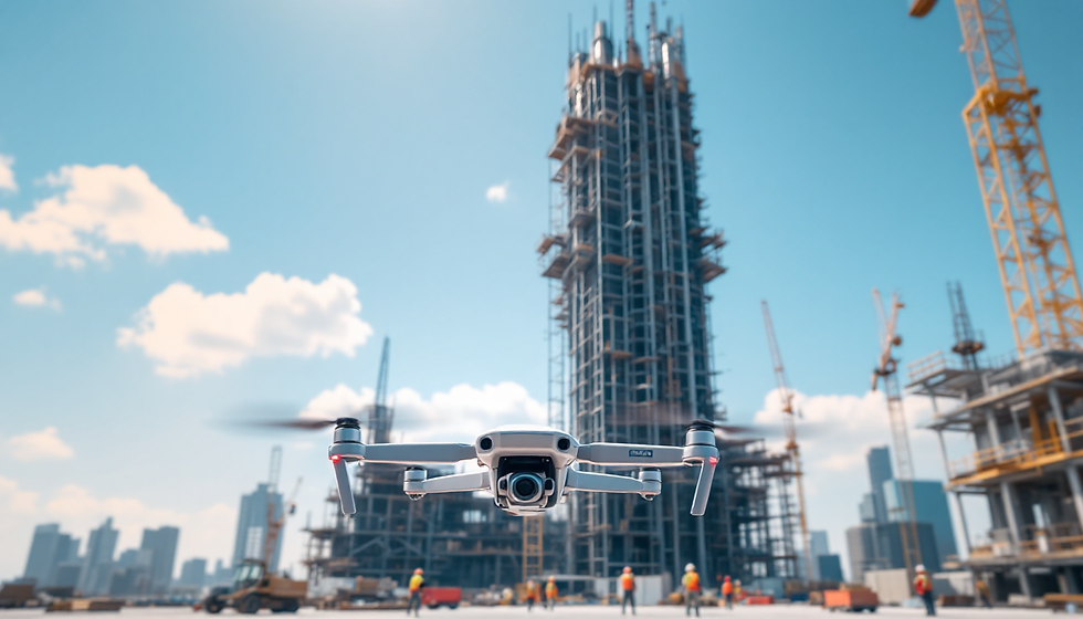 Claro! Aqui estão algumas sugestões de texto alternativo (alt text) para as imagens de drones:  Drone no Céu: "Imagem de um drone voando alto no céu azul com nuvens ao fundo."   DJI Mini 4 Pro sobre a Cidade: "Drone DJI Mini 4 Pro capturando imagens aéreas de uma cidade movimentada."   DroneDrone sobrevoando um canteiro de obras, fornecendo uma visão aérea da construção em andamento