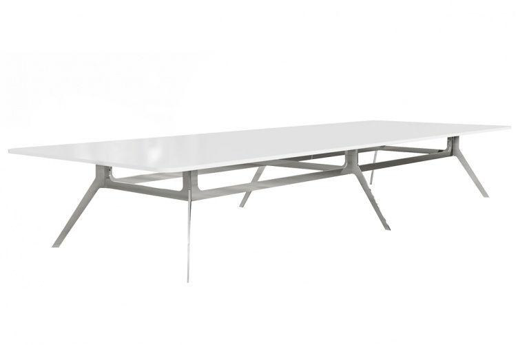 Thumbnail: Melon Boardroom Meeting Table Chrome Base