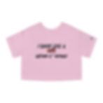 I Shoot Like a Grown A-- Woman, Feminist Apparel - Champion cropped tee 