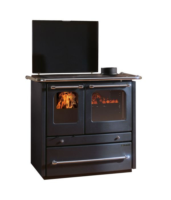TERMOCUCINA NORDICA - ACCIAIO E GHISA - NERO ANTRACITE