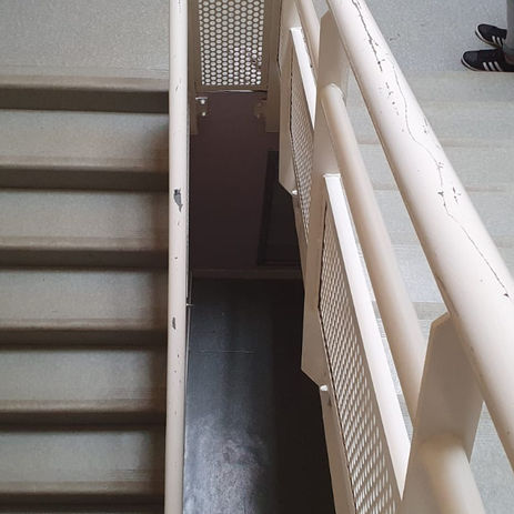 Récurage escalier