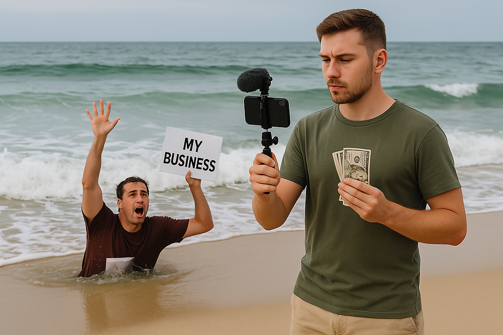 Instagramer haciendo negocios en Dubai