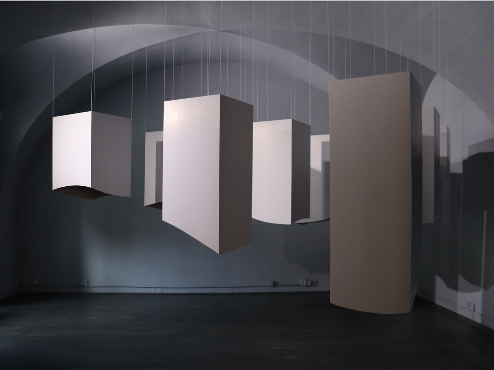 Darina Molatová art installation at the Korek Gallery