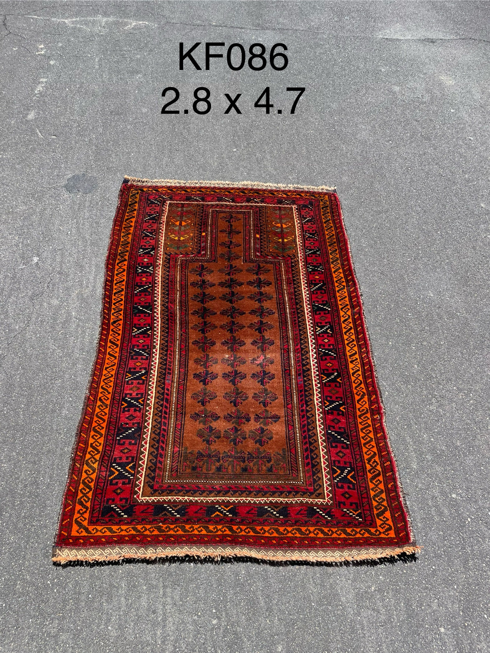 old Kazak - Red Rug — 2'8" x 4'7"